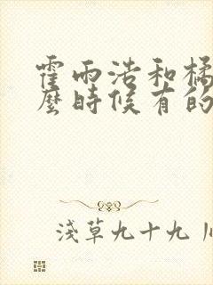 霍雨浩和橘子什么时候有的孩子第几章封面