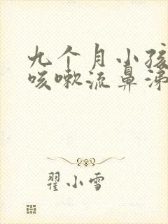 九个月小孩感冒咳嗽流鼻涕怎么办封面