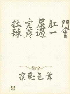 拉完屎肛门火辣辣疼过一会又好了