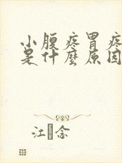 小腹疼胃疼想吐是什么原因