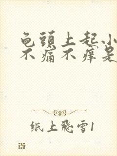 龟头上起小红点不痛不痒是怎么回事