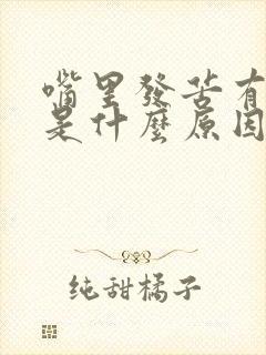 嘴里发苦有口臭是什么原因