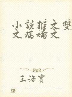 小说推文双男主文病娇文