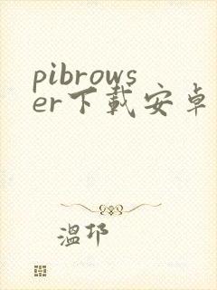pibrowser下载安卓封面
