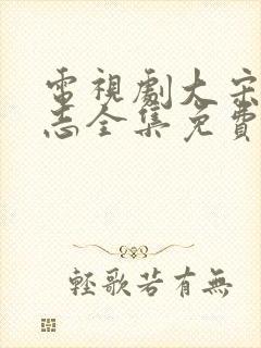 电视剧大宋少年志全集免费播放封面