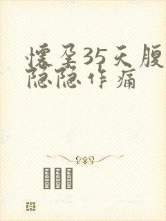 怀孕35天腹部隐隐作痛封面