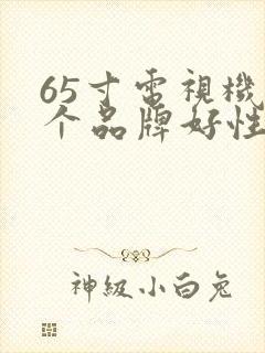 65寸电视机哪个品牌好性价比高封面