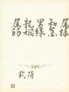 属龙男和属兔女的姻缘怎样啊