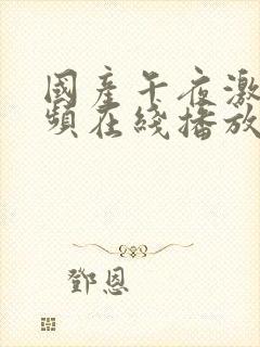 国产午夜激情视频在线播放