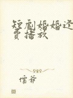 短剧婚婚逢她免费播放