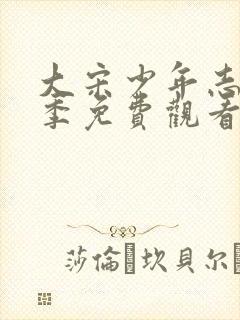 大宋少年志第二季免费观看完整版