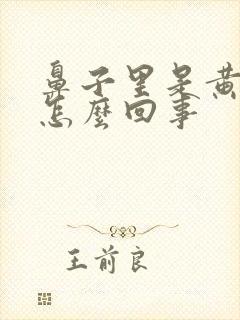 鼻子里是黄鼻涕怎么回事