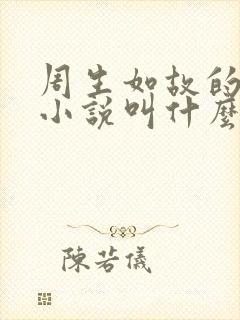 周生如故的原著小说叫什么名字