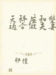 天秤座和双子座适合做夫妻吗封面