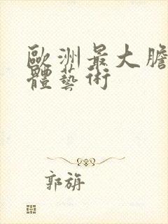 欧洲最大胆的人体艺术