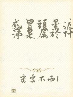 感冒头晕流清鼻涕是属于什么感冒