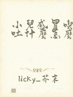 小儿感冒吃什么吐什么怎么办封面