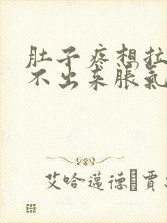 肚子疼想拉屎拉不出来胀气怎么回事封面