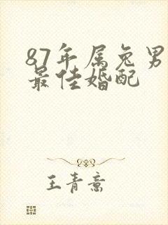87年属兔男的最佳婚配