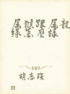 属猴跟属龙的姻缘怎么样