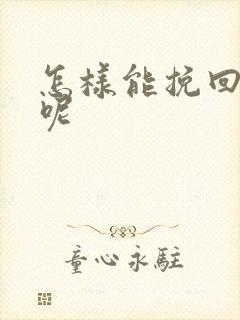 怎样能挽回婚姻呢封面