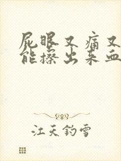 屁眼又痛又痒还能擦出来血怎么办