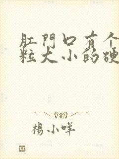 肛门口有个黄豆粒大小的硬疙瘩怎么回事