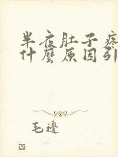 半夜肚子疼醒是什么原因引起的封面