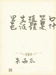 男生殖器口流白色液体是什么