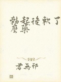 勃起后软了吃什么药