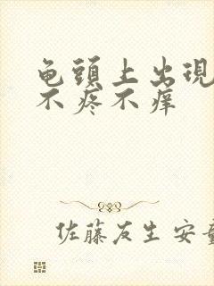 龟头上出现红点不疼不痒封面