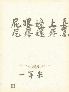 屁眼边上长了个疙瘩还疼怎么回事