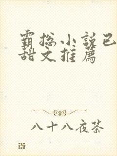 霸总小说已完结甜文推荐封面