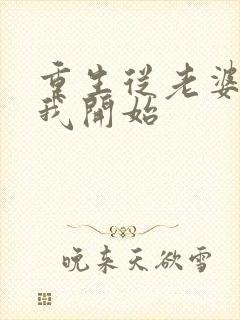 重生从老婆倒追我开始封面