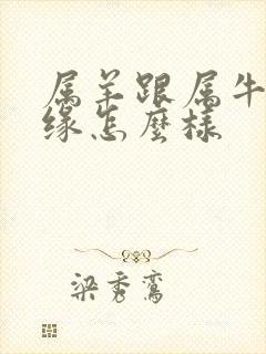 属羊跟属牛的姻缘怎么样