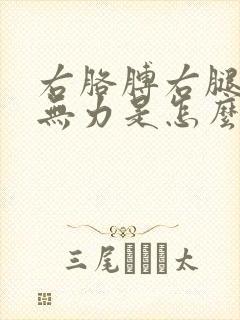 右胳膊右腿酸痛无力是怎么回事封面