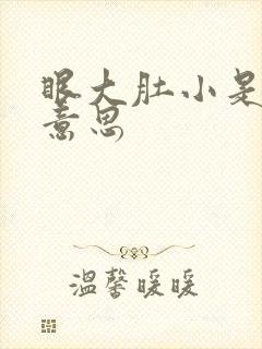 眼大肚小是什么意思