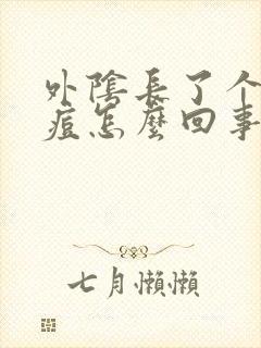 外阴长了个硬痘痘怎么回事