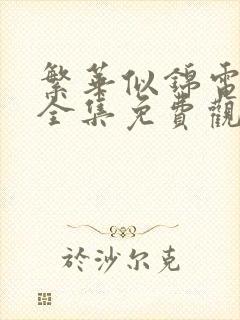 繁华似锦电视剧全集免费观看高清