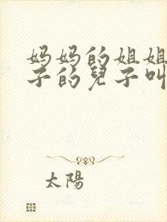 妈妈的姐姐的儿子的儿子叫什么封面