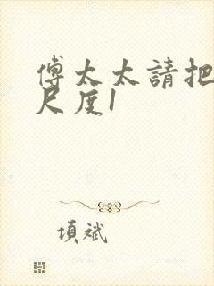 傅太太请把握好尺度1