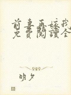 前妻再嫁我一次免费阅读全文封面