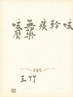 咳无痰干咳吃什么药