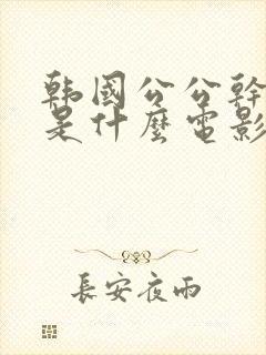 韩国公公干儿媳是什么电影