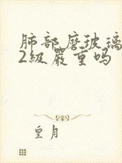 肺部磨玻璃结节2级严重吗