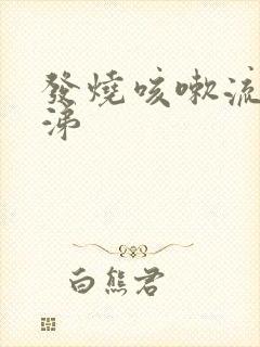 发烧咳嗽流清鼻涕