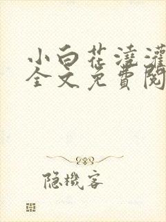 小白花浇灌日常全文免费阅读