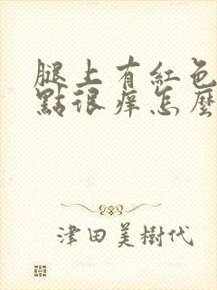 腿上有红色的点点很痒怎么回事封面