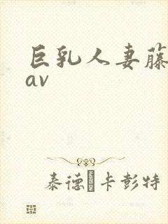 巨乳人妻藤浦惠av封面