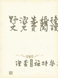 野涩先婚后爱全文免费阅读笔趣阁